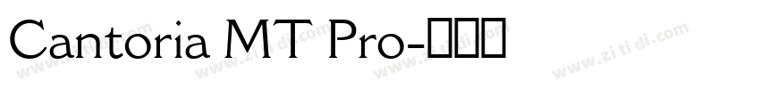 Cantoria MT Pro字体转换